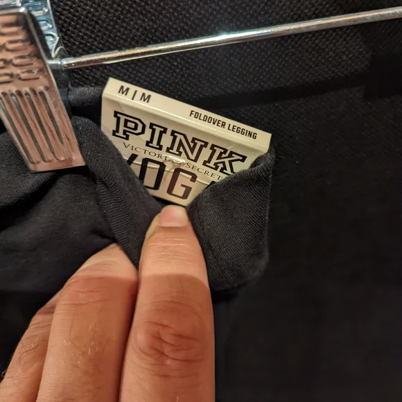 Victoria's Secret Black Leggings with Gold Accents - Picture 3 of 4